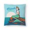 Mermaid In A Previous Life Square Americanflat Decorative Pillow